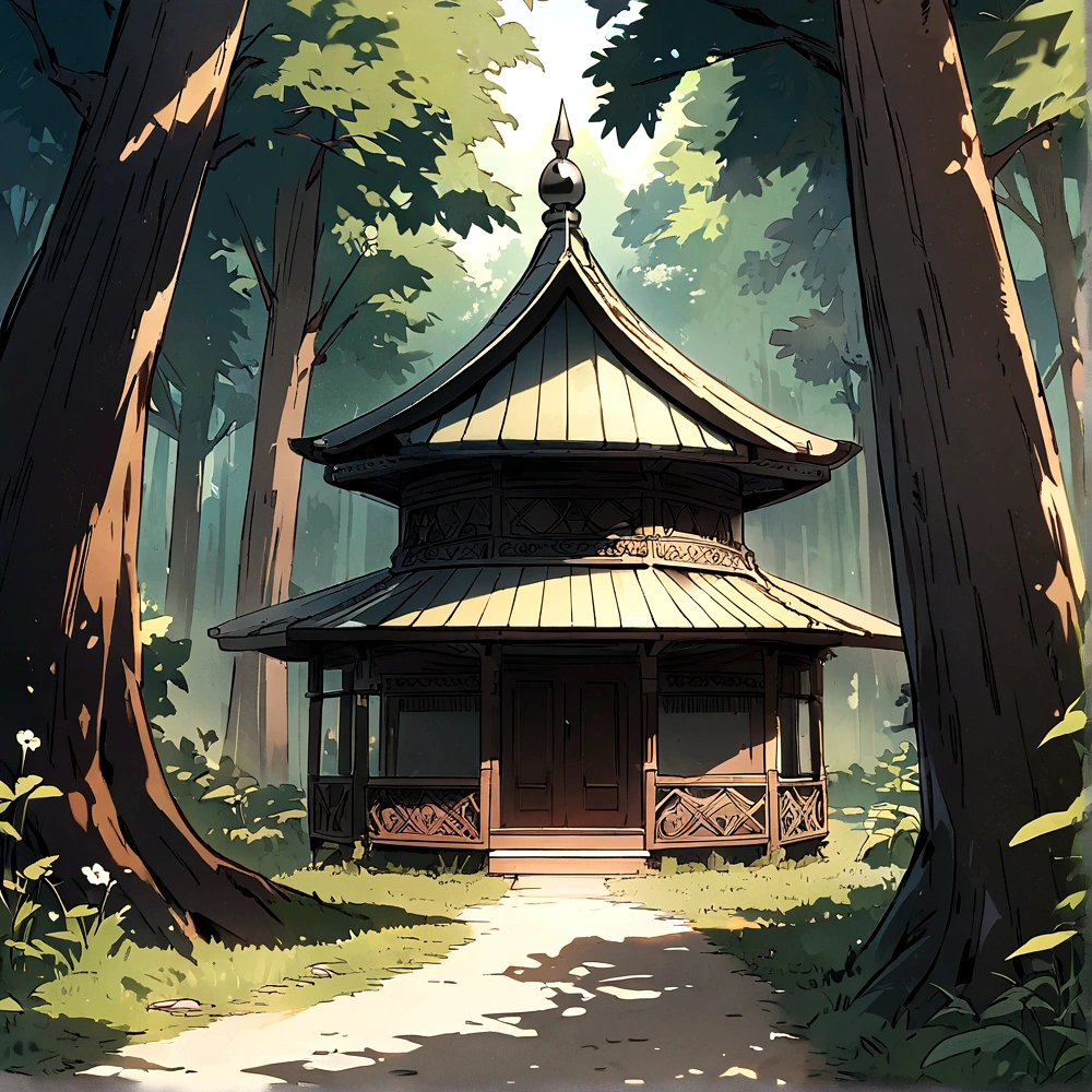 Training site in the forest