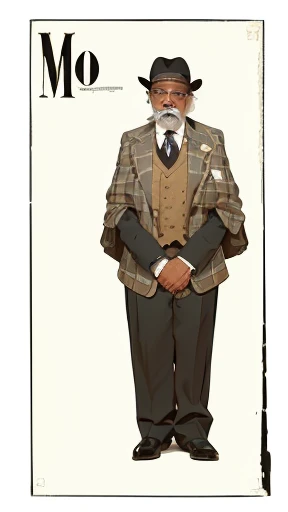 arafed image of a man in a suit and tie with a mo mustache, clothed in ancient suit, inspired by George Barret, Jr., a character based on a haggis, inspired by Barkley Hendricks, inspired by Ralph Burke Tyree, inspired by Walter Beach Humphrey, inspired by Harrington Mann, inspired by William Grant Stevenson, harry volk clip art style