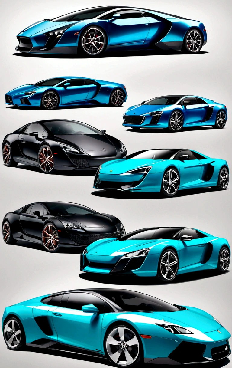 Collection of luxury cars 