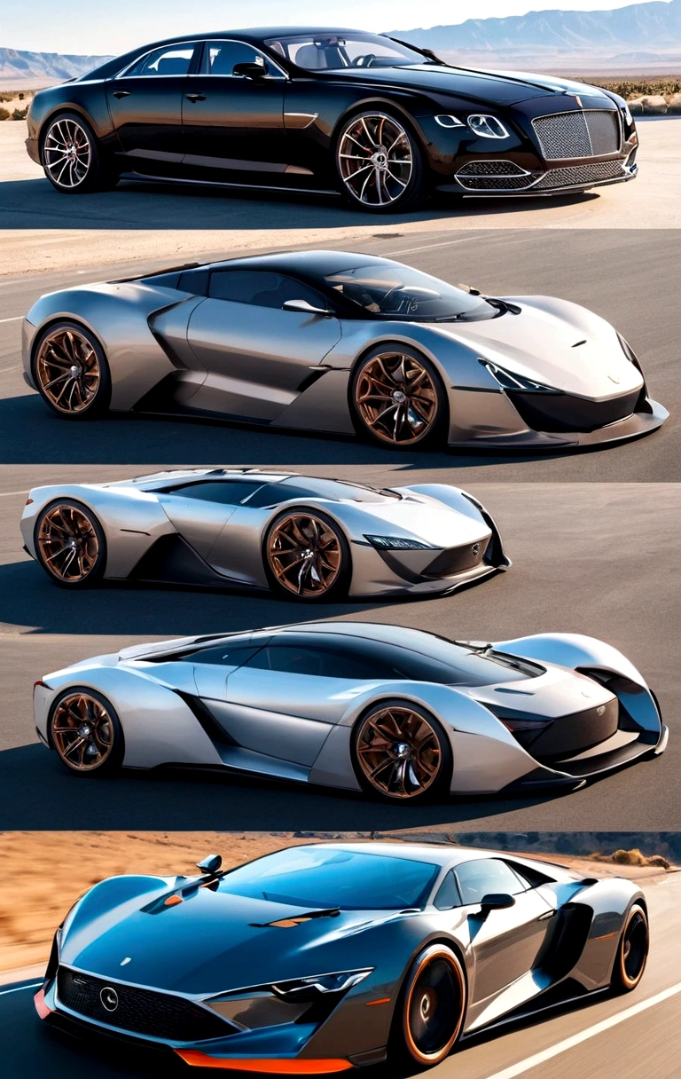 Collection of luxury cars
