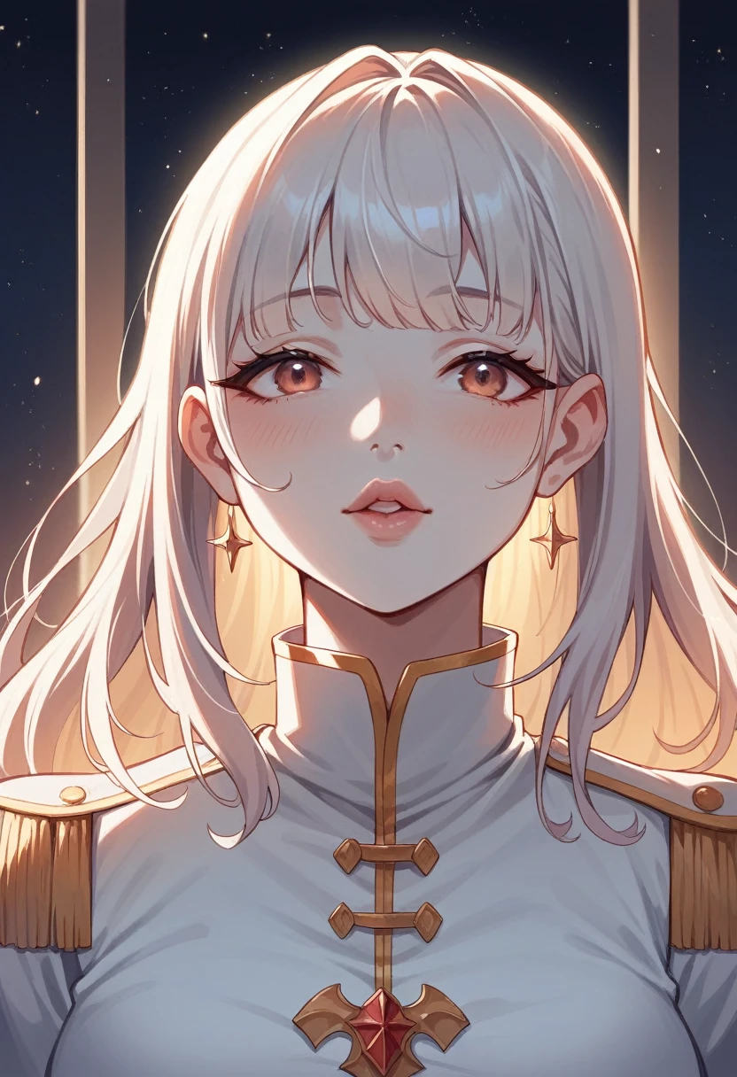NSFW,8K, Highest quality, 1peopleの女の子, (Skin Dentition), night, (dark), Clear background indoors, (people々), Beautiful Bangs, nice,, (Clothing and uniforms:1.3),Soft lighting, Charm, dark Room, (Mouth closed:1.2, Beautiful Eyes, Fine grain, Detailed Iris, Beautiful Lips, Beautiful Nose, Beautiful Face),(primary color:1.5)