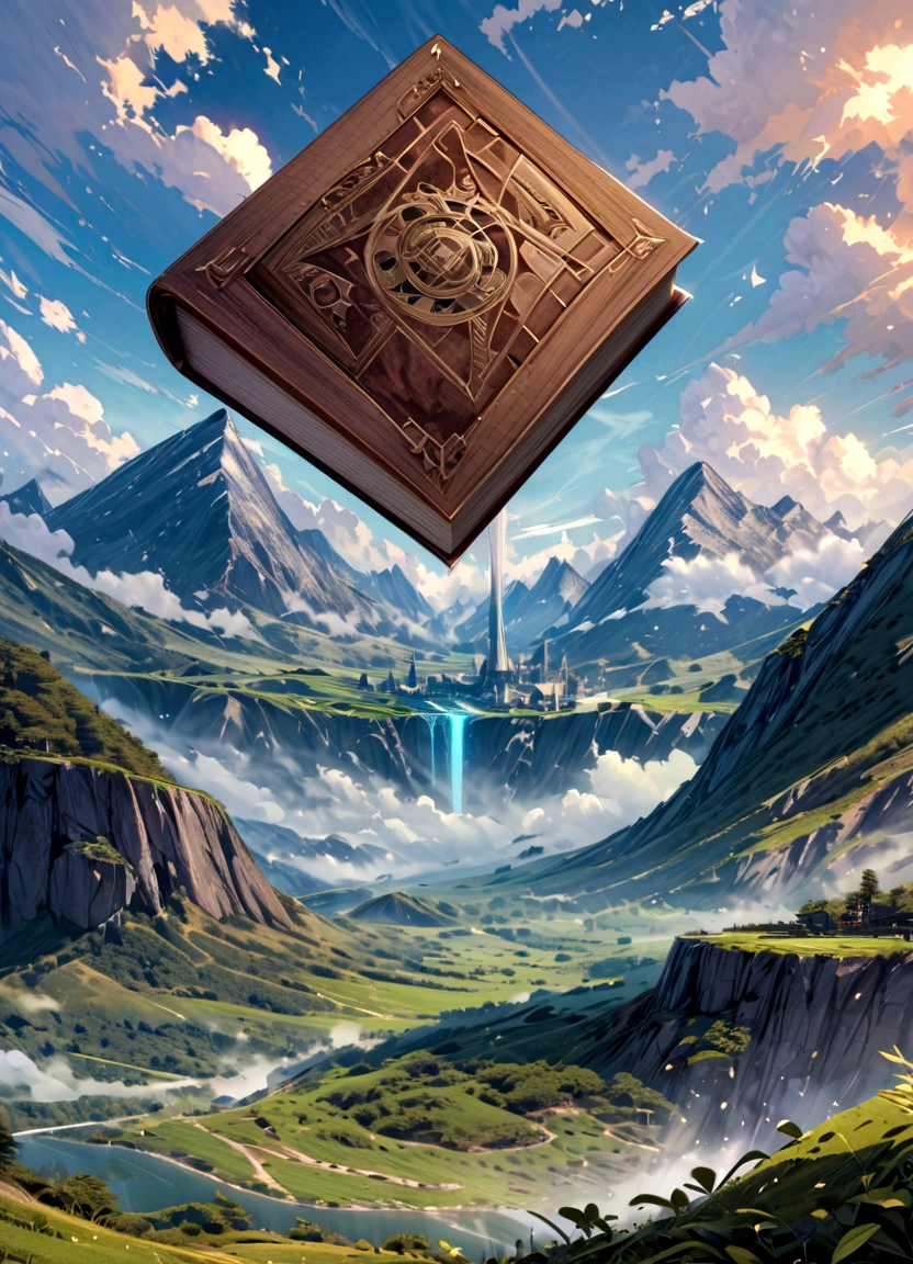 cover,Master piece,hd,book cover,drawing depicting a mountainous landscape and the words 'a picture to represent your life' above, mountain, 1boy, cloud,portada del álbum!, portada de novela litrpg, fanart oficial, detailed arte de la cubiertawork, portada del juego, highly detailed arte de la cubierta, arte de la cubierta, sobre un acantilado, dnd arte de la cubierta, cubierta del paquete, portada de un nuevo videojuego, board game arte de la cubierta, Portada BD muy detallada, Arte oficial, arte publicado