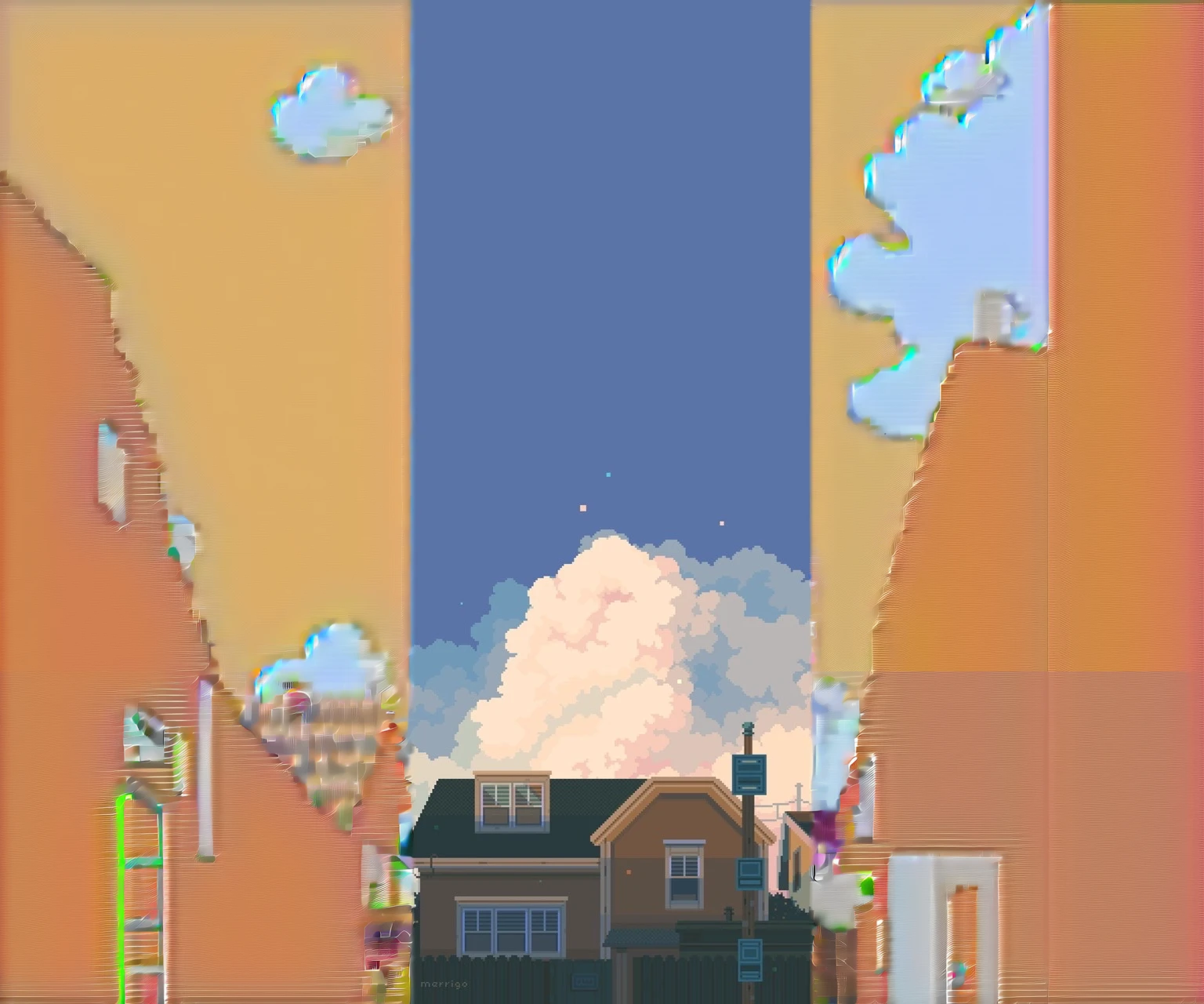 Pixelart, house
