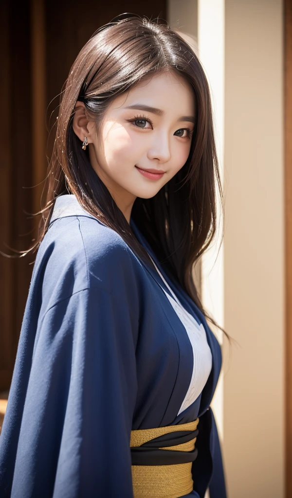 ((best qualtiy、8k masterpieces:1.3))、sharp focus:1.2、(ultra beautiful faces:1.0)、(Slender Abs Beauty:1.0)、(shinny skin:1.0)、photos realistic、A dark-haired、Video Lighting、High-definition eyes and face、Video Lighting、(cowboy shot:1.3)、swim wears、(Korean Cute Actress)、from the front side、medium large breasts、A slight smile、 in kimono