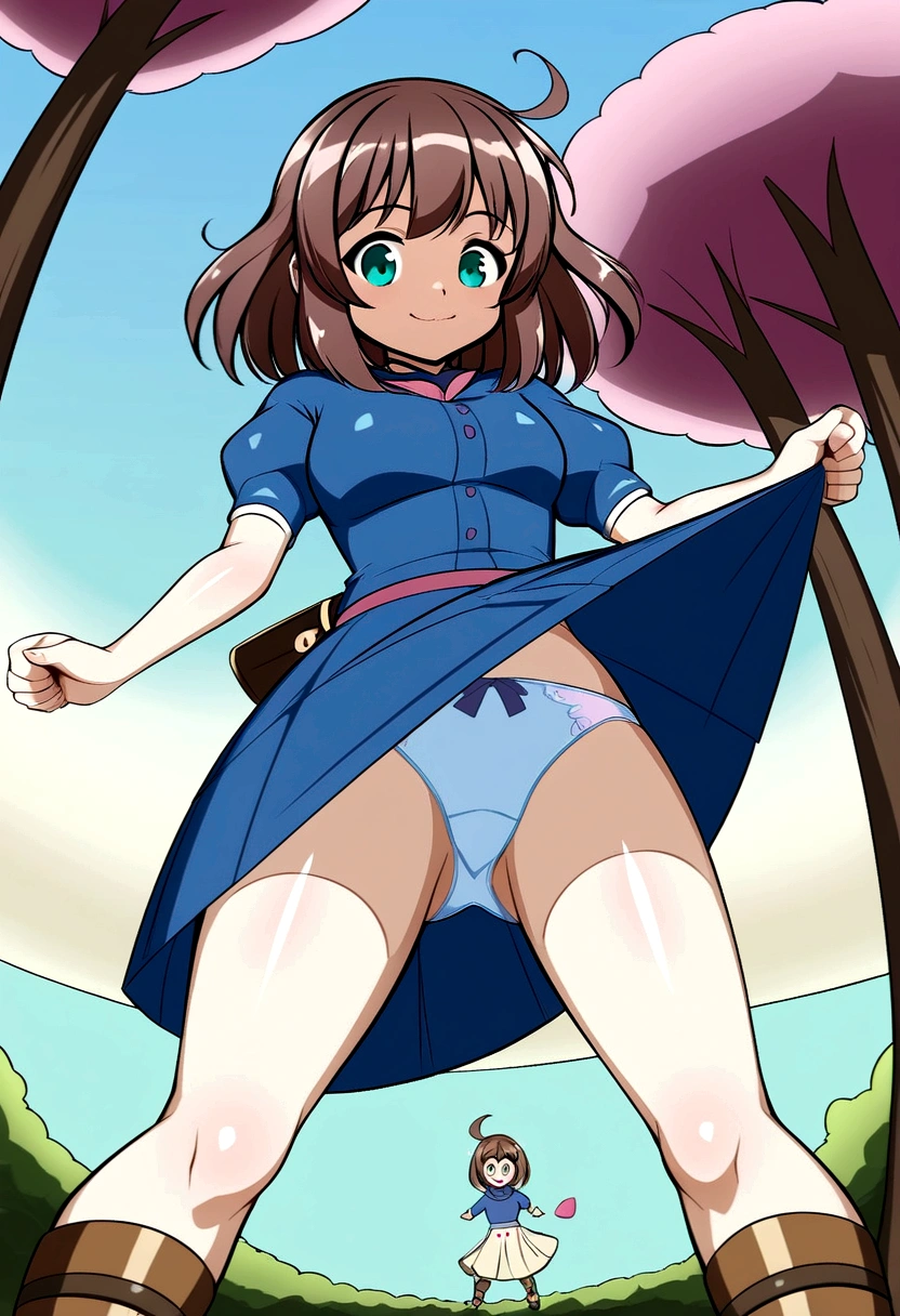音無響子
Low - Angle、
Low - Angle、Long skirt、Hold down your skirt that is being blown up by the strong wind、Anime white panties in a strong wind、Crotch is visible
ローレグのパンツ、Color: White、
Crotch is visible、
、Lined、White lace lining、