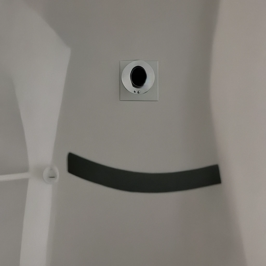 hidden camera, spycam, voyeur, changing room,  room, fitting room, peephole, from below, Harley quinn undressing herself ,low resolution,low Quality,grainy effect, natural,imperfections,film grain,1980's footage,skin textures