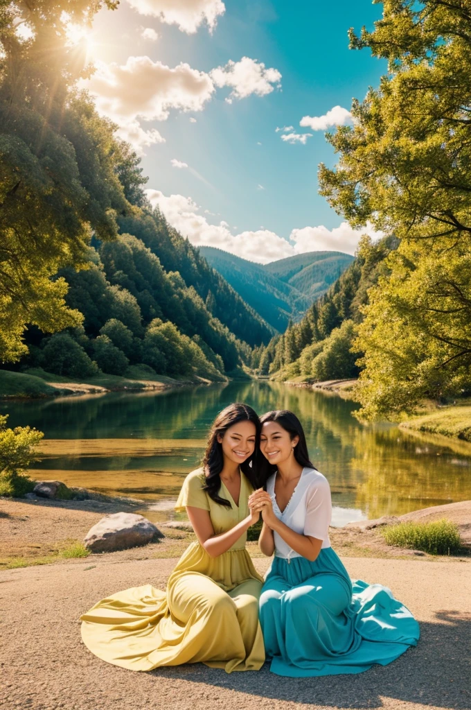Create an image that manifests love, Peace, abundance
