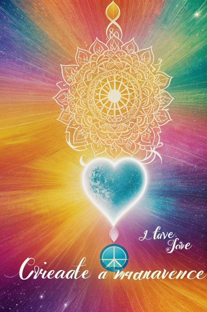 Create an image that manifests love, Peace, abundance