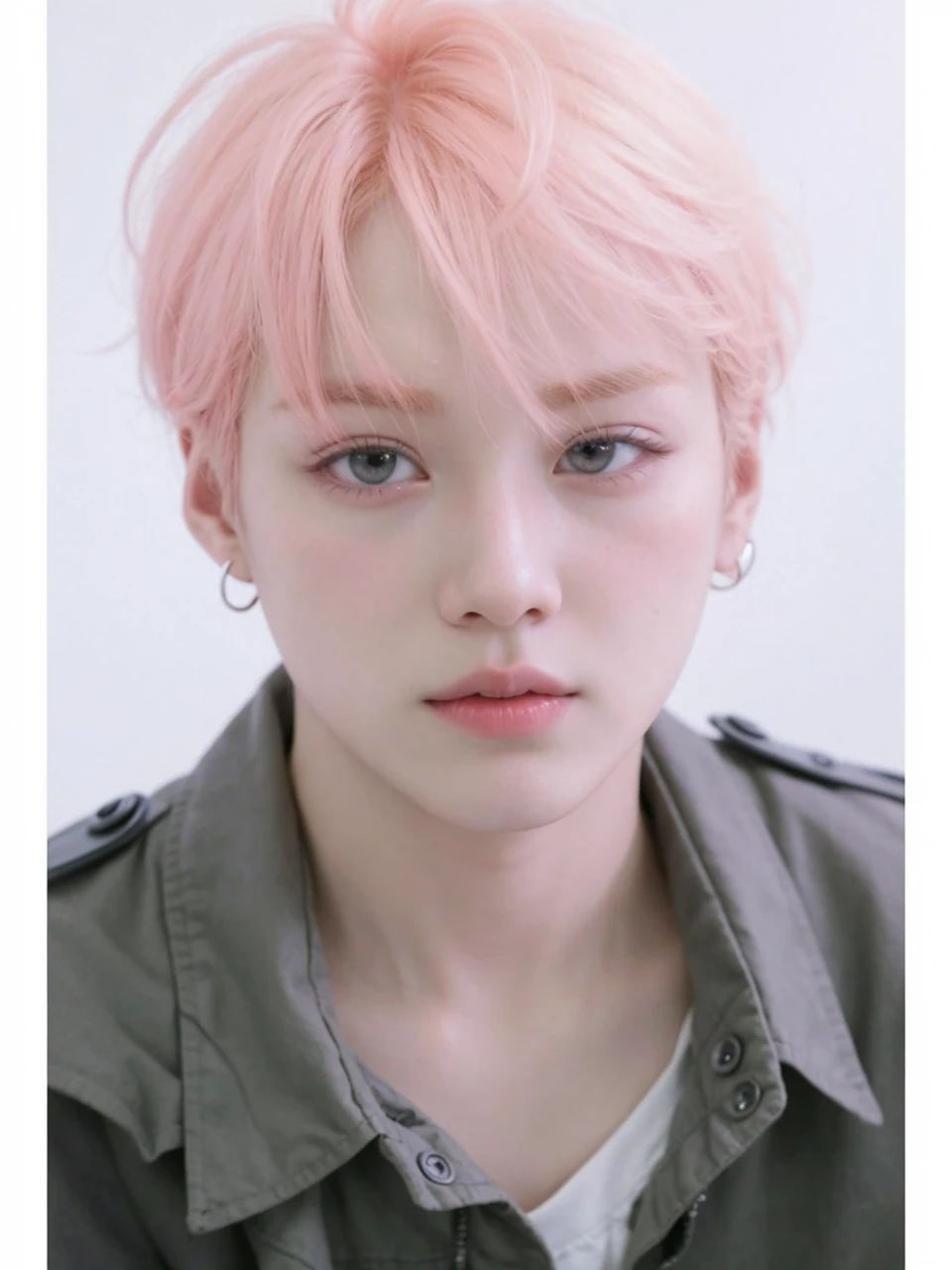 Arafa woman with colored hair sitting at a table, jung jaehyun, adorable and pale korean face, ulzzang inteligente, Kim Doyoung, with short hair, jossi do blackpink, Hong Jun Hyung, Tae June Kim, ulzzang, the hime cut, Jaeyeon Nam, xqc, park jimin, tomboy short platinum hair