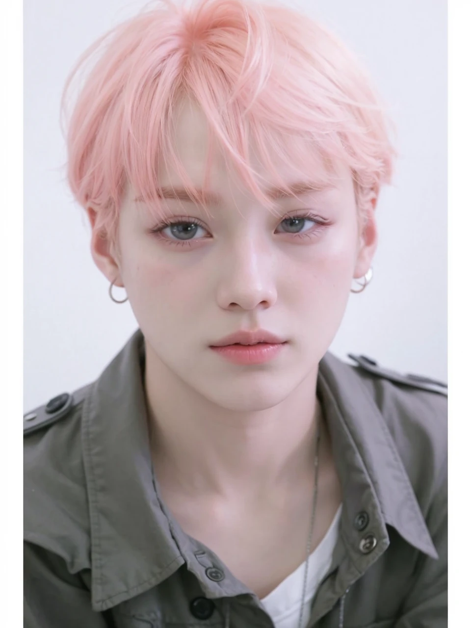 Arafa woman with colored hair sitting at a table, jung jaehyun, adorable and pale korean face, ulzzang inteligente, Kim Doyoung, with short hair, jossi do blackpink, Hong Jun Hyung, Tae June Kim, ulzzang, the hime cut, Jaeyeon Nam, xqc, park jimin, tomboy short platinum hair