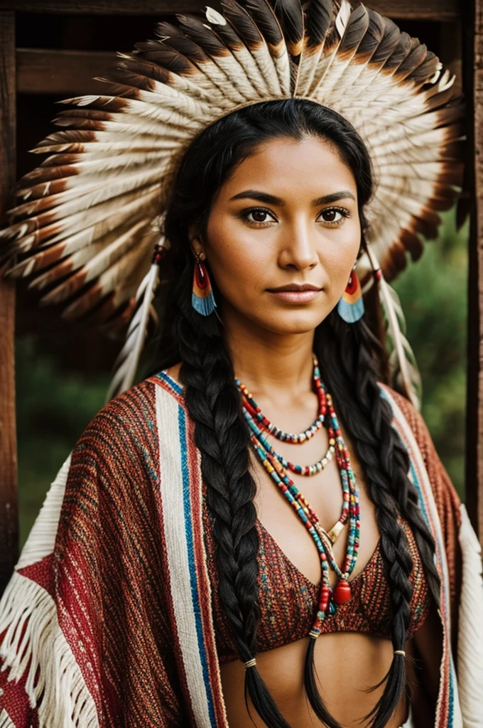 Pretty 30 year old Native American woman