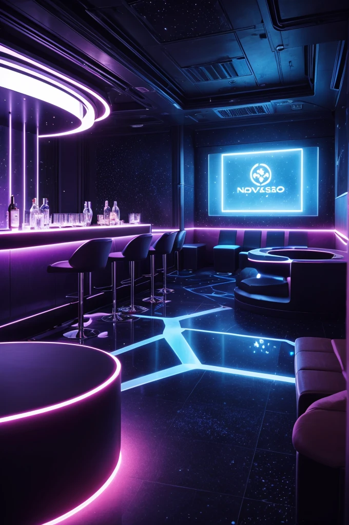 Create a space-themed name for the nightclub Novadimension in Portuguese 