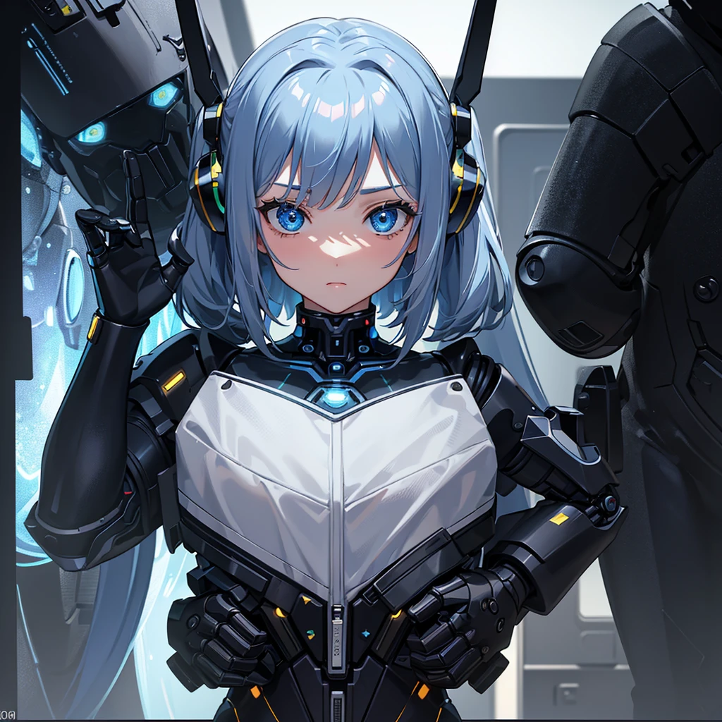 (best quality,4k,8k,highres,masterpiece:1.2), ultra-detailed, portraits, (HDR:1.1), (masterpiece:1.2) (((32k))),(((Highest quality))), masterpiece, add_detail best quality, 8k, high resolution, Poster, Futuristic, blue shades, robotic man, male robot, human girl, girl and a robot love scene, girl and robot romantic scene, girl touching the robot cheek, girl and robot kissing, girl and robot love, romantic, human girl and male robot, girl and robot in love, futuristic clothing, metallic space suit, kissing, hugging, emotional, passion, love, emotional depth), (captivating storytelling), (intriguing narrative)