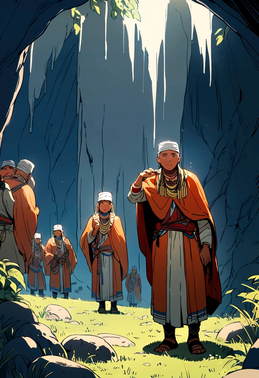 A group of Inca soldiers find the cave after weeks of searching
