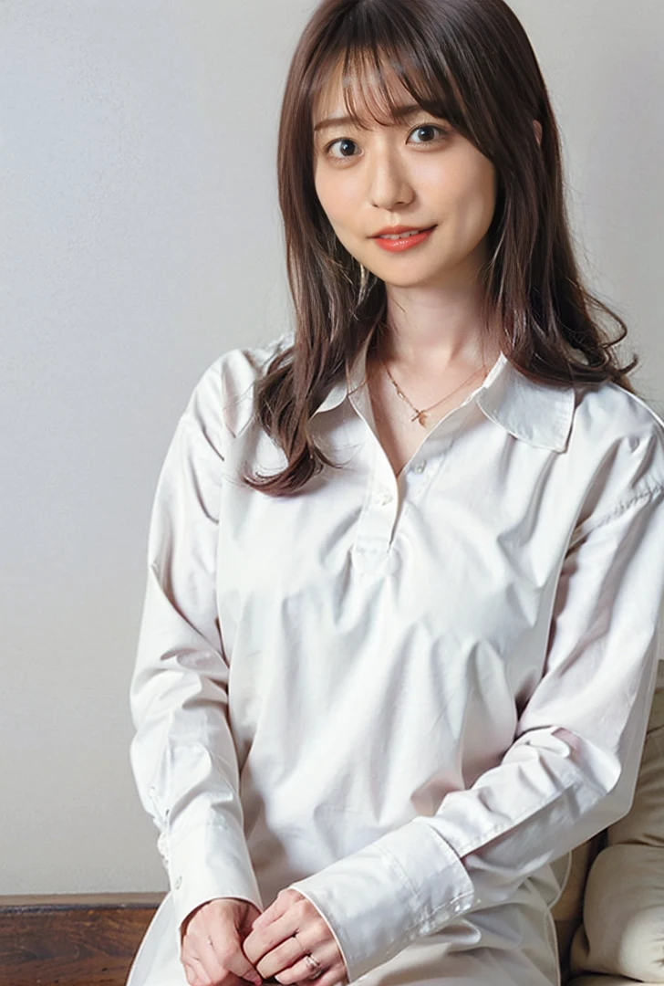 ((Blushing、Both hands are in front of the navel、A photo of her panties showing through a short polo shirt、Hands roll up shirt、She is wearing a navy polo shirt and luxurious white panties.、:1.4))、Being in the living room、Length cream hair color、Her huge breasts are obvious even through her clothes..、Small earrings、Light brown hair color、:1.4））、Shiny Hair、Light beige hair color、Background Blur、Light brown hair、｛｛Cowgirl Shot｝｝、（（Close-up shot from the waist up、Big Breasts:1.4））、Big Breasts、にっこりsmile、服からでも分かるBig Breasts、Cowboy Shot、素敵なsmile、（（Revealing clothing））、Full body photo、ring、Tuck your hair behind one ear、Silver Necklace、smile、Caustics、Highly detailed photos、Big Breasts、Super no makeup、(8K、RAW Photos、Highest quality、masterpiece:1.2)、(Realistic、Realistic)、1 Girl、((Big Breastsショートヘア、Looking into the camera:1.4))、Hair blowing in the wind
