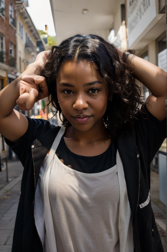 *18 year old black girl curly haïr 