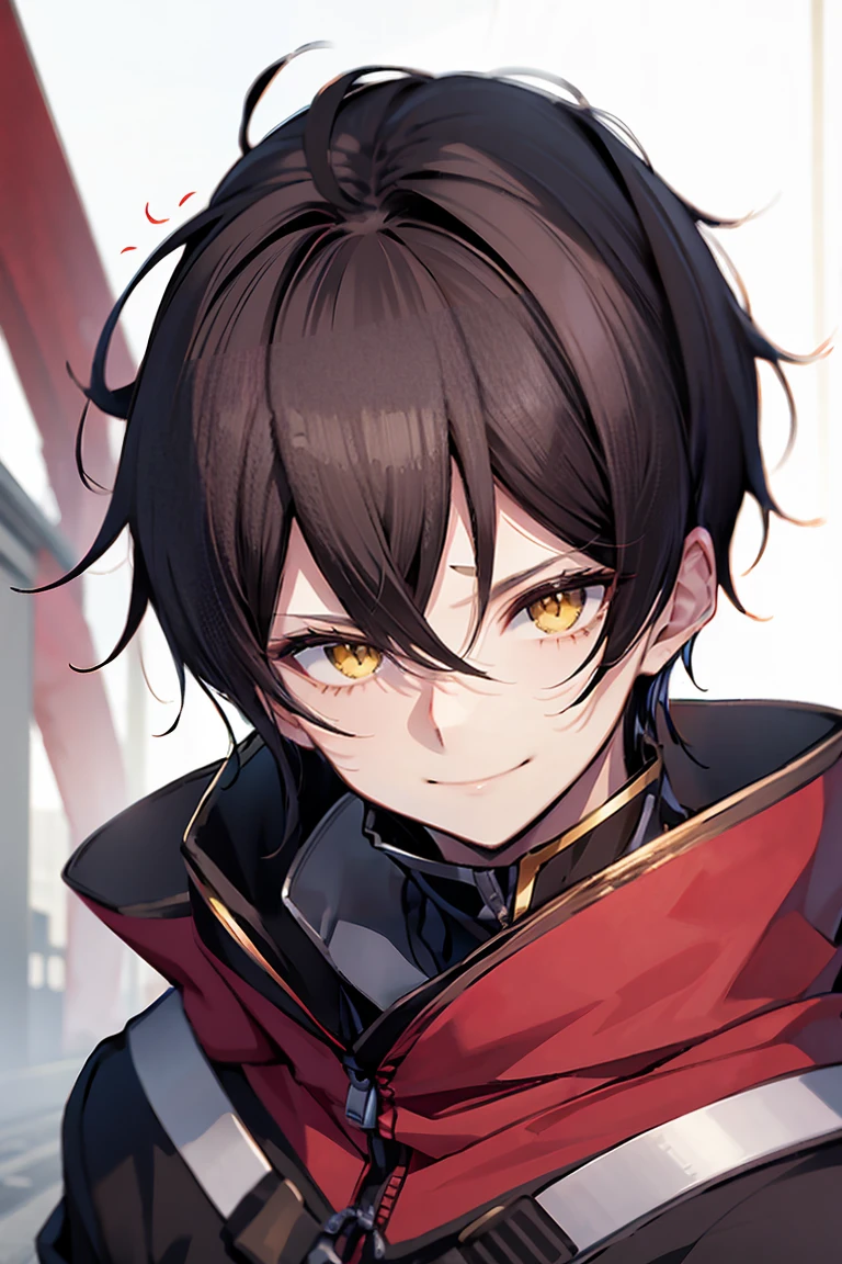hui xiyi, rekkyou sensen, rekkyo sensen, black hair, yellow eyes, boy, male