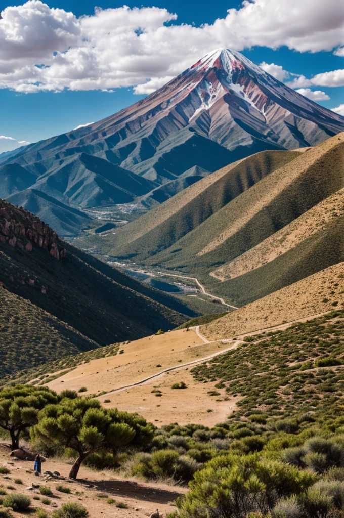 Draw the Cerro Rico de Potosi