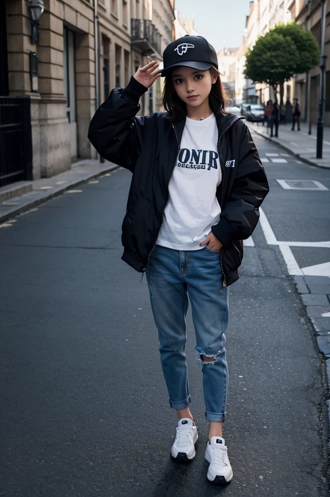 femme araffée  streetwear, Female model from 2 to 4 years old, porter un haut court sexy, photo d&#39;une fille mince, fille animée dans la vraie vie, beau ventre, thin waist and thick hips, wear a black cropped tank top, avec un t-shirt court déchiré