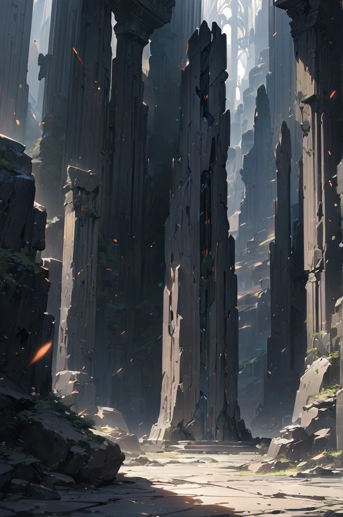 ((Best quality)), ((masterpiece)), (detailed), monolith grouping