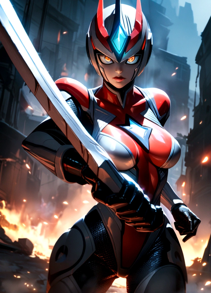 Special Effects 8K、Female Ultraman Next(Drawing a masterpiece based on past Ultraman figures)、