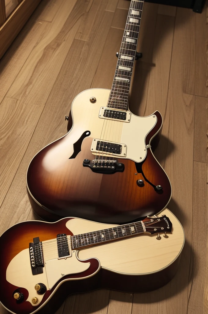 A semihollow guitar for a reverend