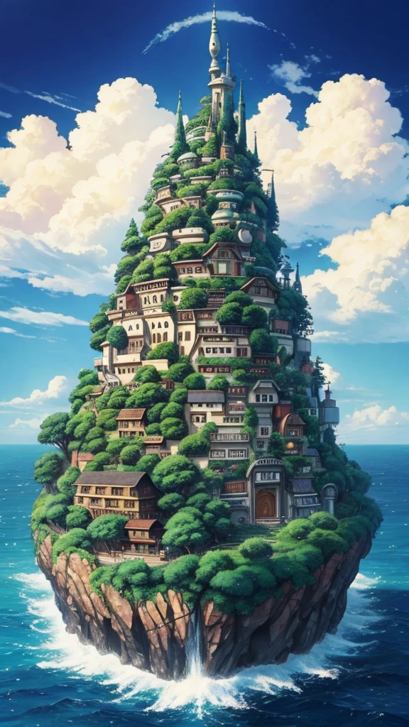 A world where Ghibli works are mixed