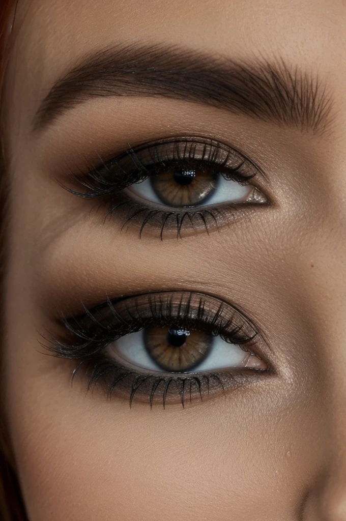 Ginger black eyes beautiful