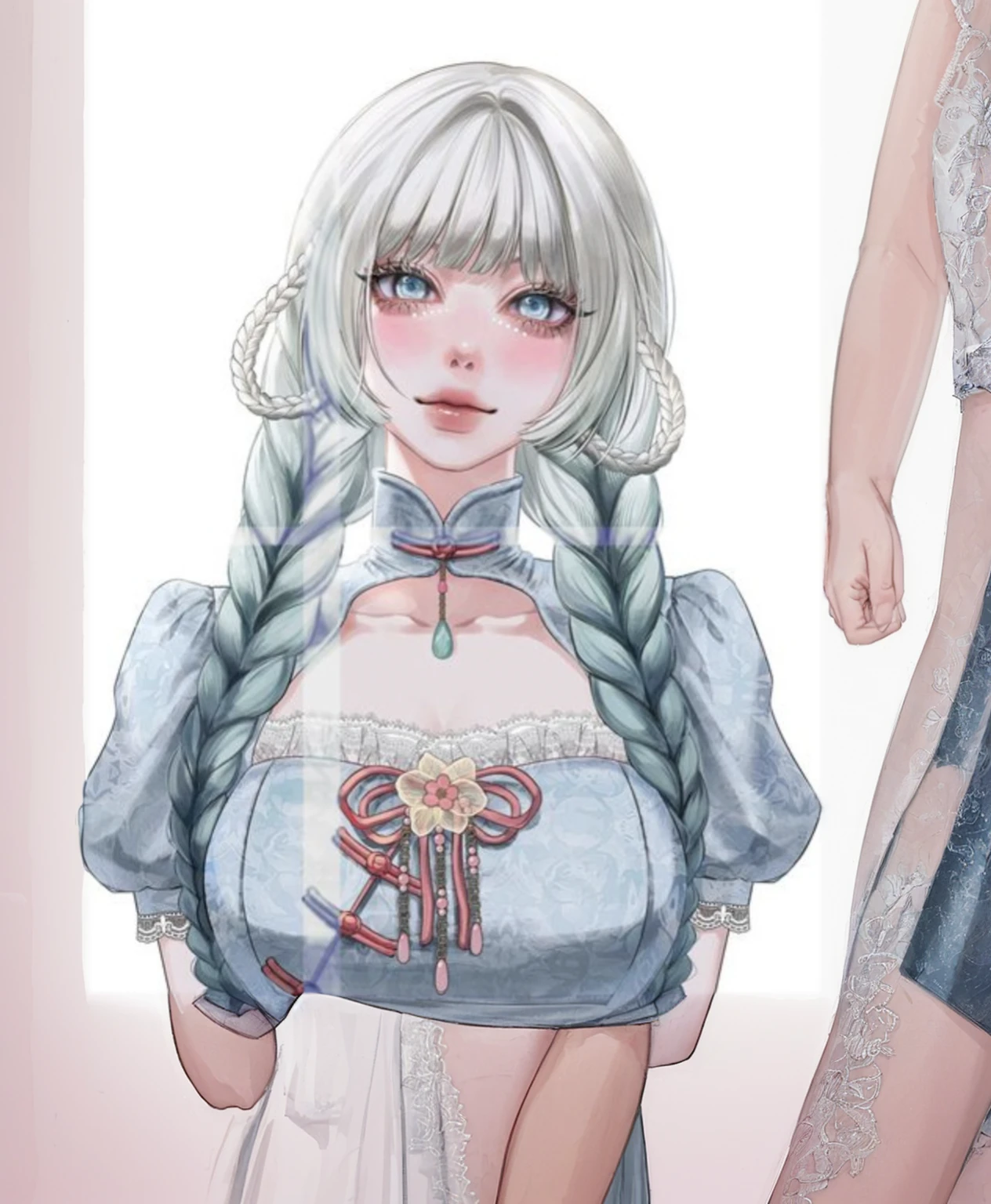 complete her dress