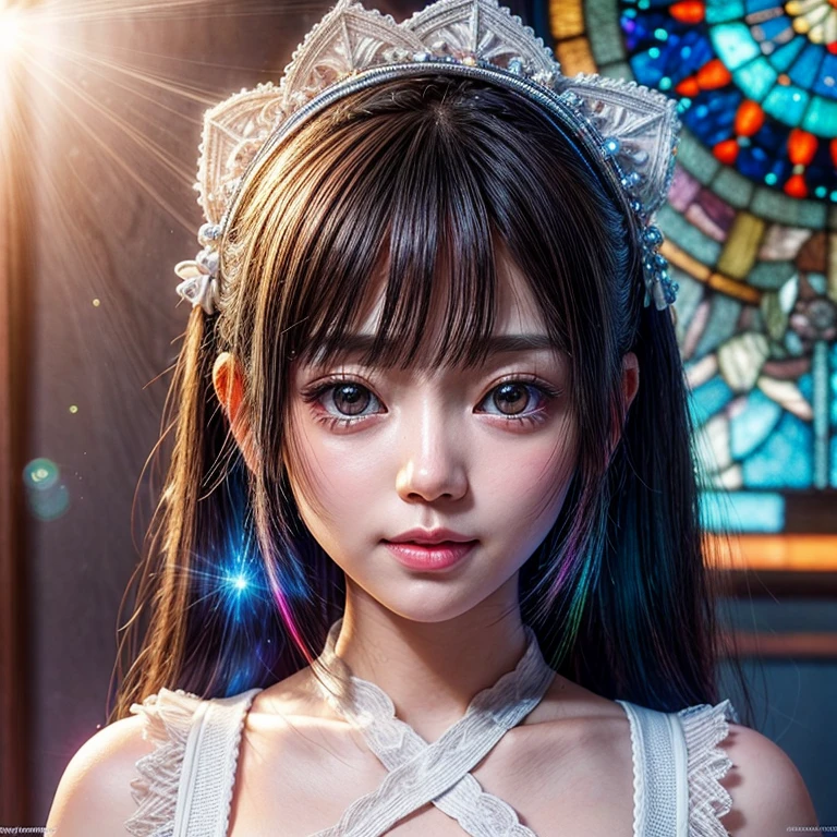 (photo realistic:1.55), <lora:betterCuteAsian03:0.3>, ([blue circuit|blue computer|wedding_dress_style],wearing wedding_dress_style made of circuits, wearing_computer_dress, wearing_circuit_dress, inside church:1.3), masterpiece, best quality, detailed, 1girl,  solo, portrait, <lyco:circuits_wedding_dress:0.3>
