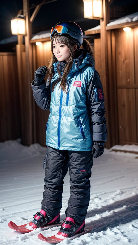 ((High school girls playing on the slopes)), (beautiful girl, Cute face, Japanese Idols), One snowboard, Detailed Snowboard, Captivate those around you, Outstanding Style, ((Detailed eyes and face, Professional photography techniques, Cinema Lighting)), Detailed hands, (Highest quality, 8K, masterpiece:1.2, RAW Photos), (Reality:1.4), View the viewer, ((Sexy snowboard wear:1.2)), (Perfect Anatomy:1.3)