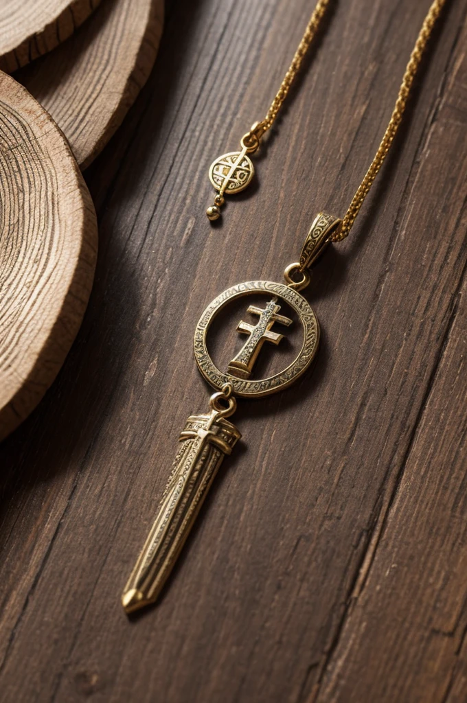 Create an amulet that symbolizes Christianity