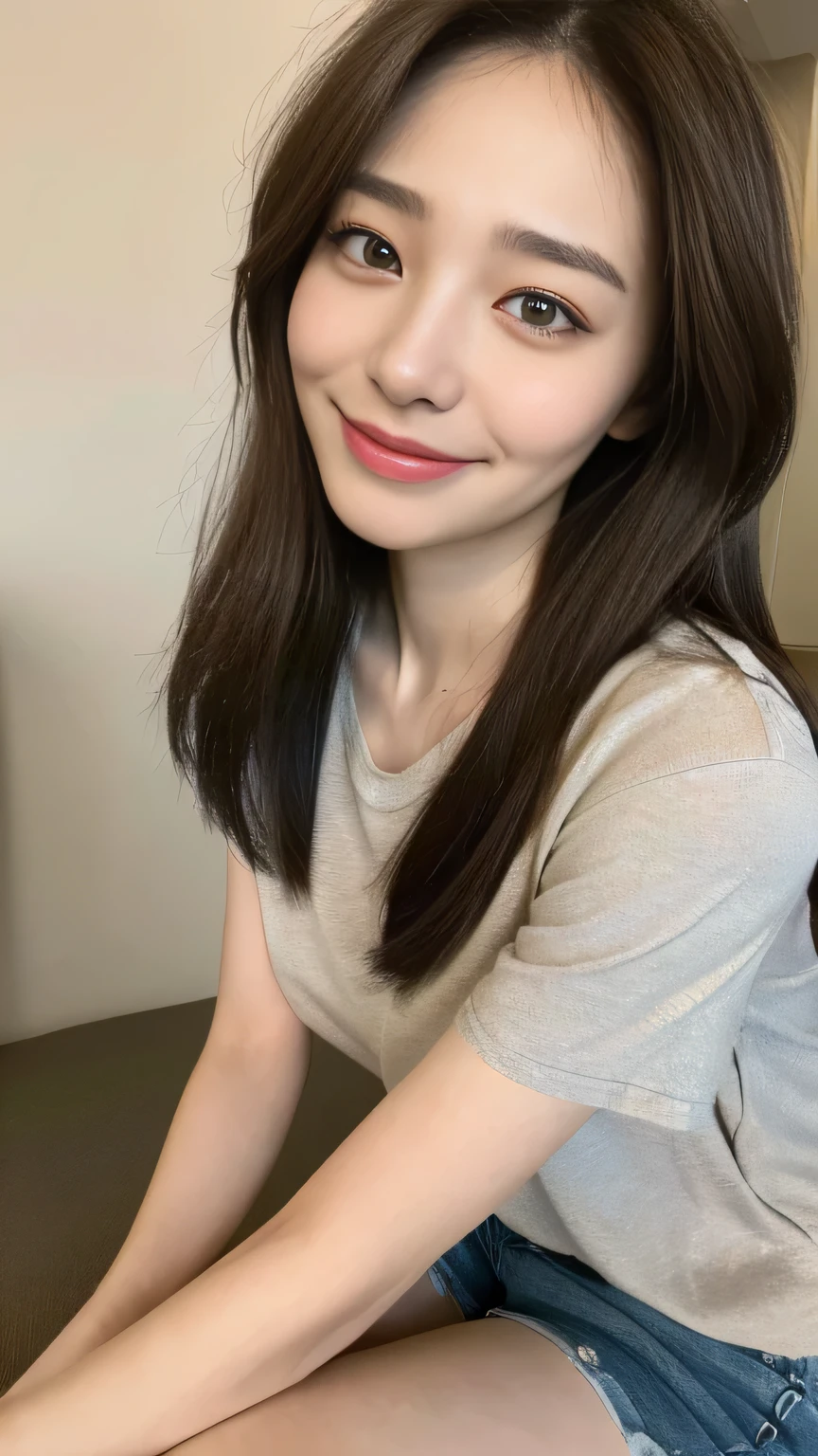 seed:2020674263.((Full body angle:1.1)).((Highest quality, 8k, masterpiece:1.3)), ((from below:1.1)).concentrated:1.2, Perfect body beauty:1.4, Hips:1.2, ((Delicate Hair)), (Colorful waist cinematographed dress :1.1) , ((Highest quality、8k、masterpiece:1.3))、1A soft smile、Esbian all over body、Slim face、Big Boobs、Beautiful woman、(Dark Brown Hair)、Long Hair、1.1、Flickering Valley、Detailed eyes、double eyelid、Blurred Background、超Slim face、Smile、Looking down、stroll、((close-up)).Playing in the arcade、close-up