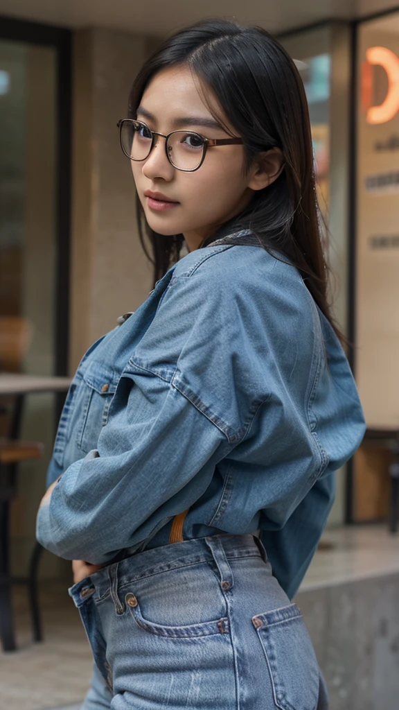 Asian Glasses tomboy