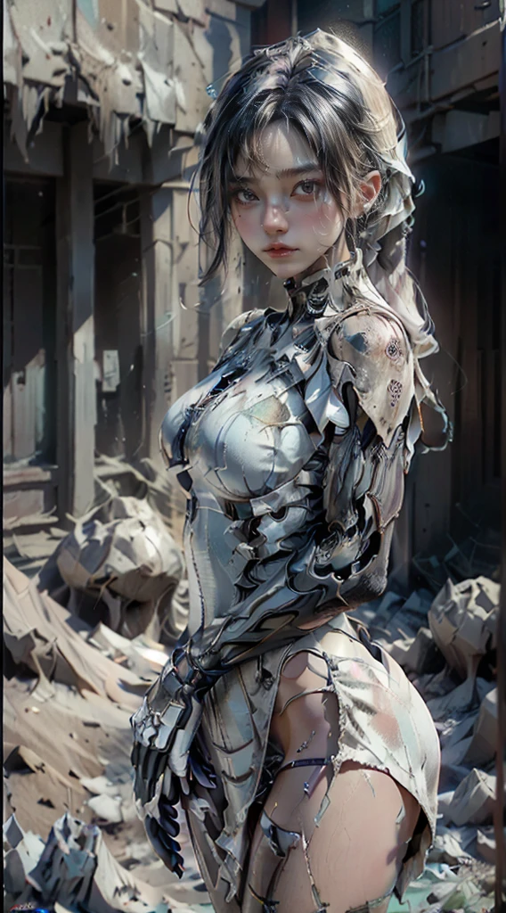 (8k, realistic, attractive, highly detailed),(best quality,grey skin:1.2, official art, beautiful and aesthetic:1.2),1 girl, solo, body fragment sculpture:1.2,single,head sculpture, skin by marble,female head sculpture (wear clothes)(bangs,short hair),silver skin:1.2,(delicate and beautiful),clearly sculpture girl,real,(marble & rock sculpture),best anatomy,from front, girl statue, white seamless background,(crack:1.3), plate,marbles-made limbs:1.3
