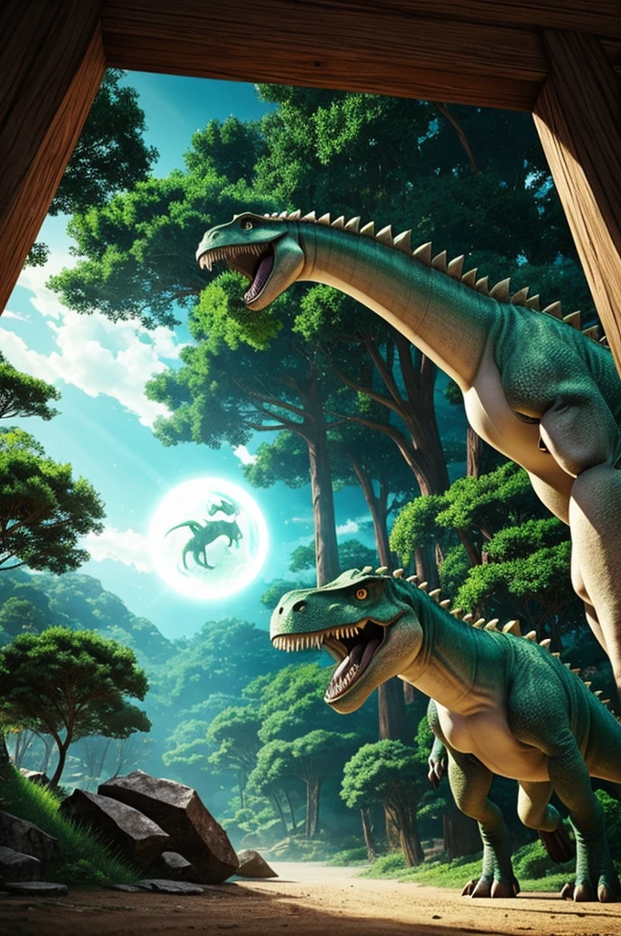You can make a manga where the protagonist is in a world of dinosaurs and magical portals