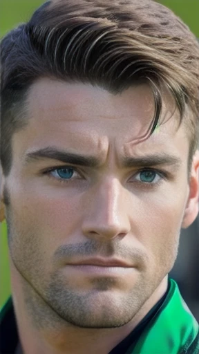 Men irish focus in face