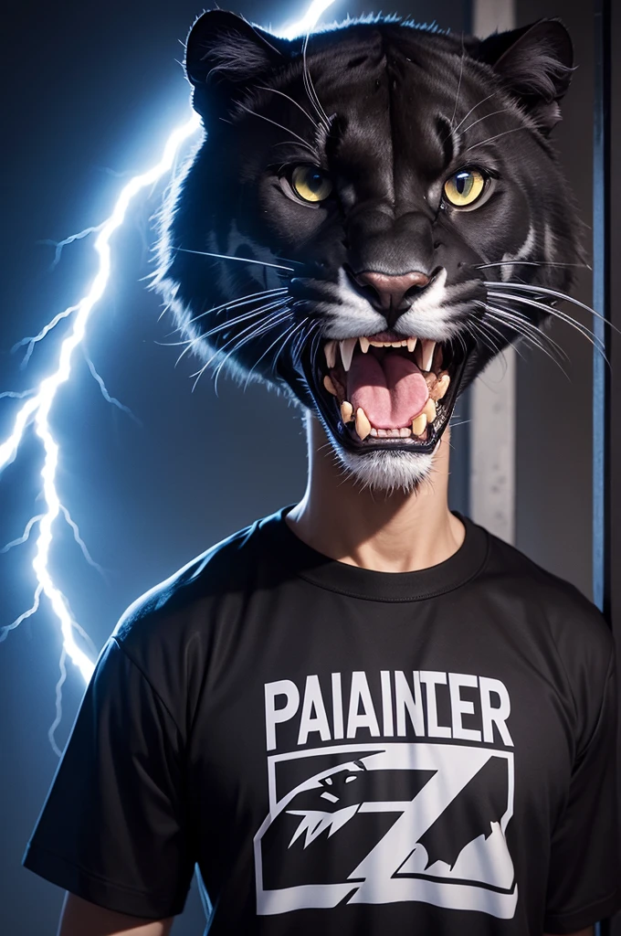 Make a shirt with a hungry panther!
Put lightning on the shirt with the panther