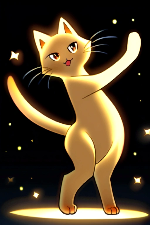 a dancing cat