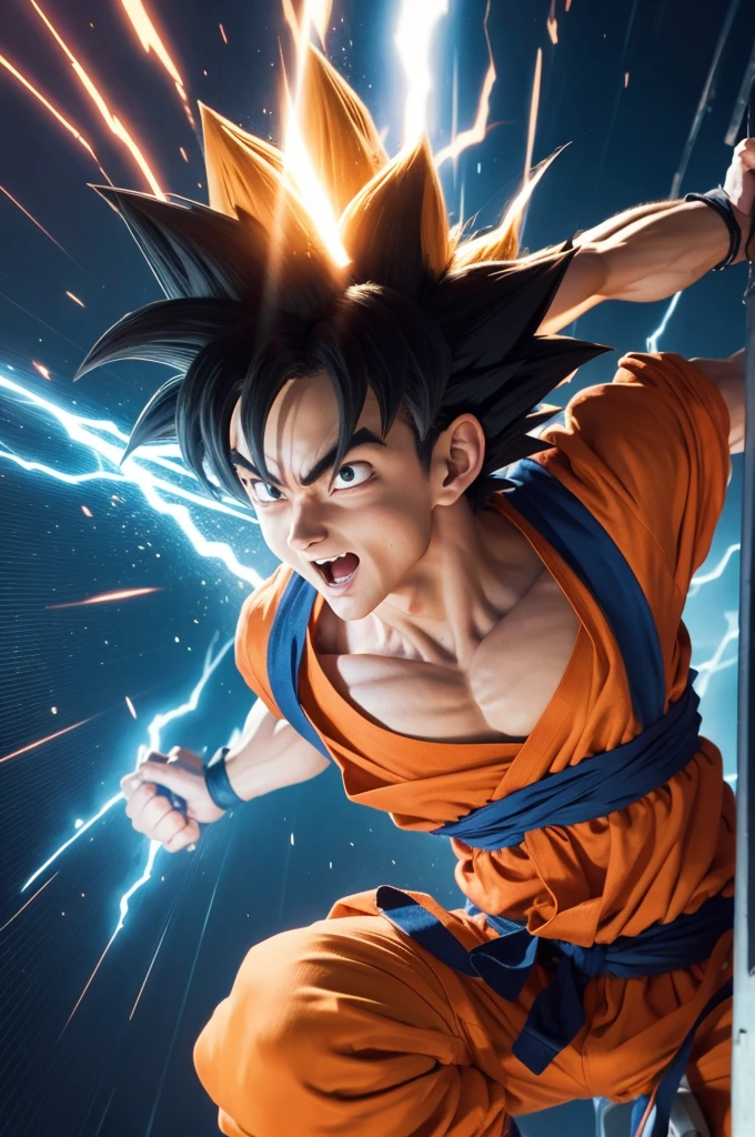 Goku de bike