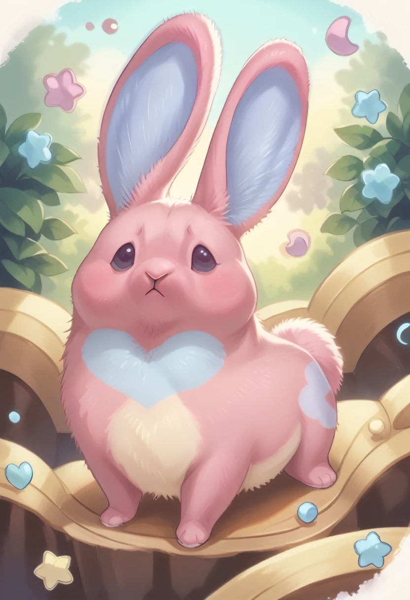 a cute pink rabbit, detailed blue in ears, intricate fur details, soft pastel colors, whimsical expression, playful pose, high quality, 8k, detailed fur, detailed ears, realistic, photorealistic, detailed eyes, detailed nose, detailed mouth, sharp focus, vivid colors, masterpiece, cute, adorable, fluffy, studio lighting
