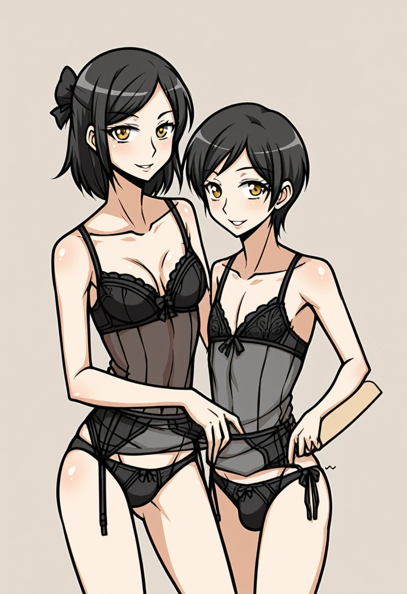 a father ( a he had been brainwashing by his secondson ,crossdressing , wife of his secondson, wear sexy lingerie,10 years ago.has marital life with his secondson ,)