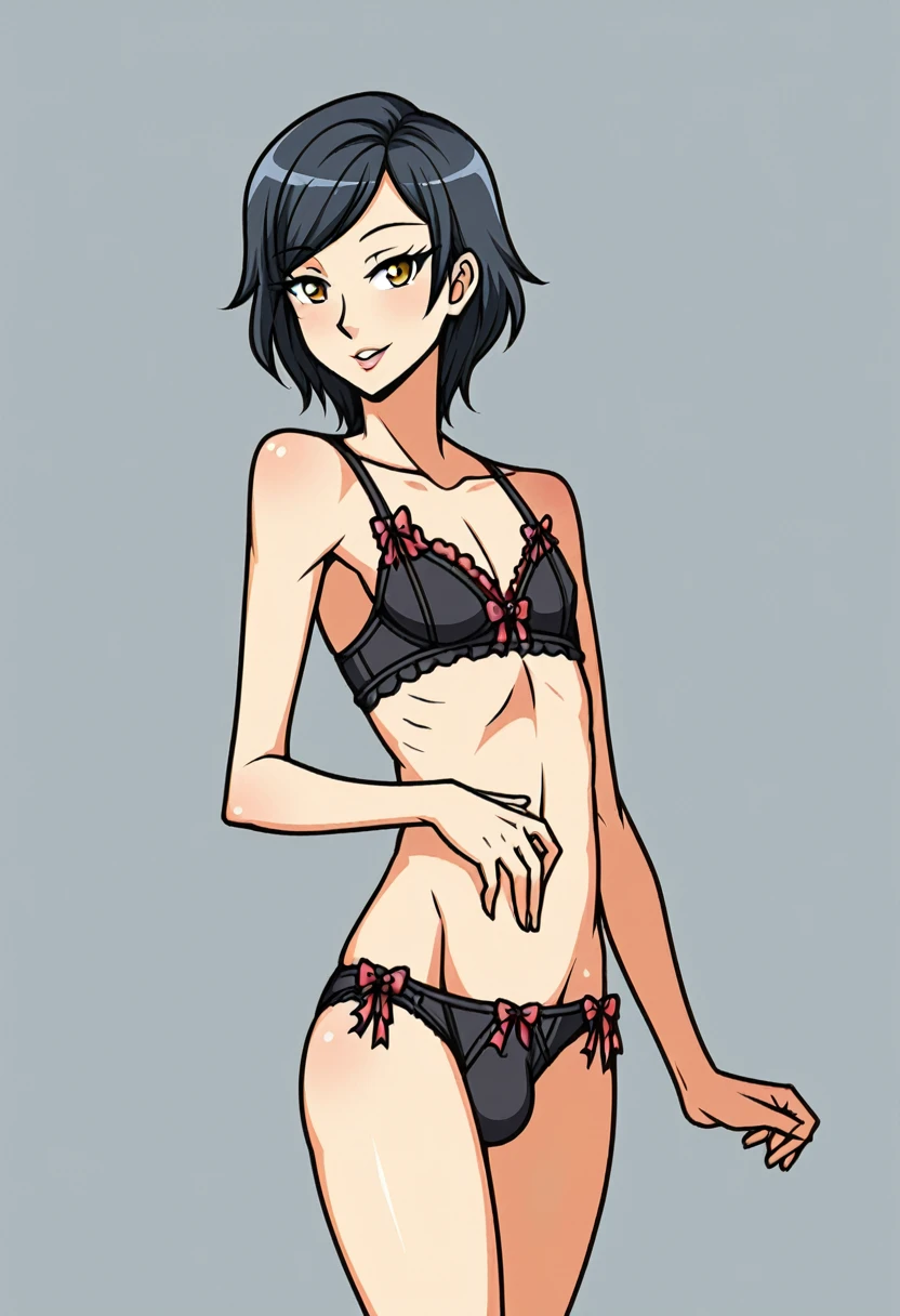 a father ( a he had been brainwashing by his secondson ,crossdressing , wife of his secondson, wear sexy lingerie,10 years ago.has marital life with his secondson ,)