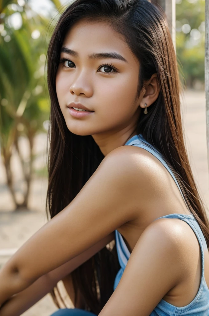 Real human, real face Filipino 18 year old noy, realistic, real life
