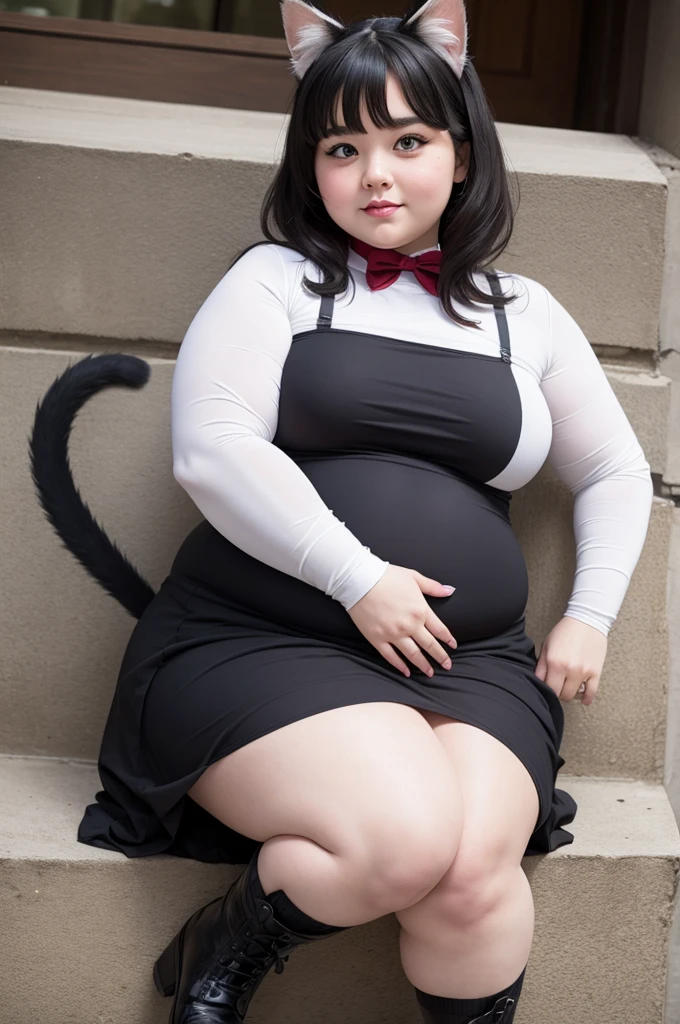  fat girl dressed as a cat +18