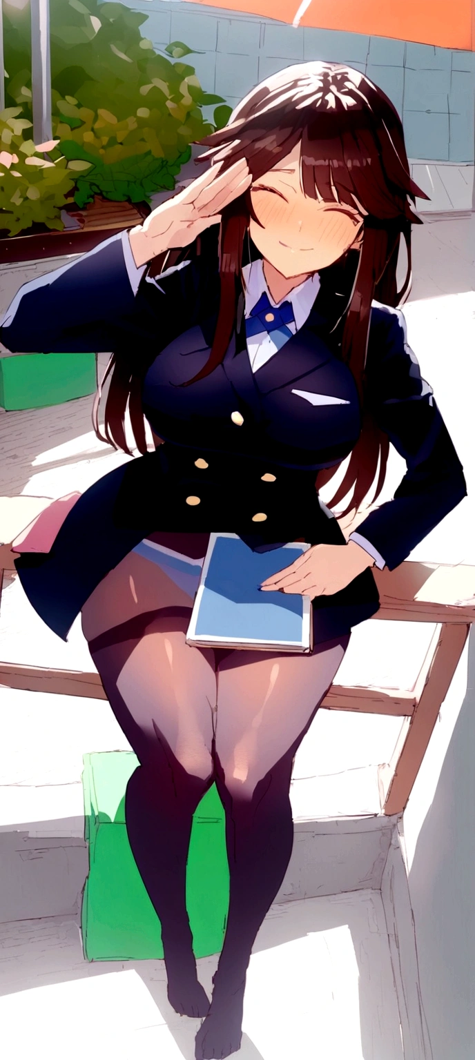 Take away the.clothes for the girl, calculated the cara, draw her with huge tits and big thighs, draw her having a sexy time, that she is completely naked and with huge tits 