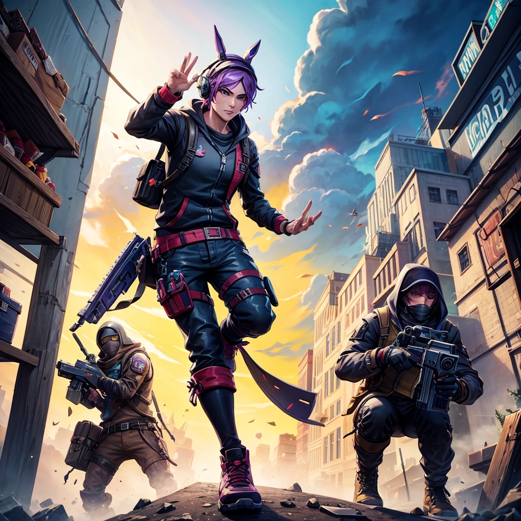 Create a fortnite style character 