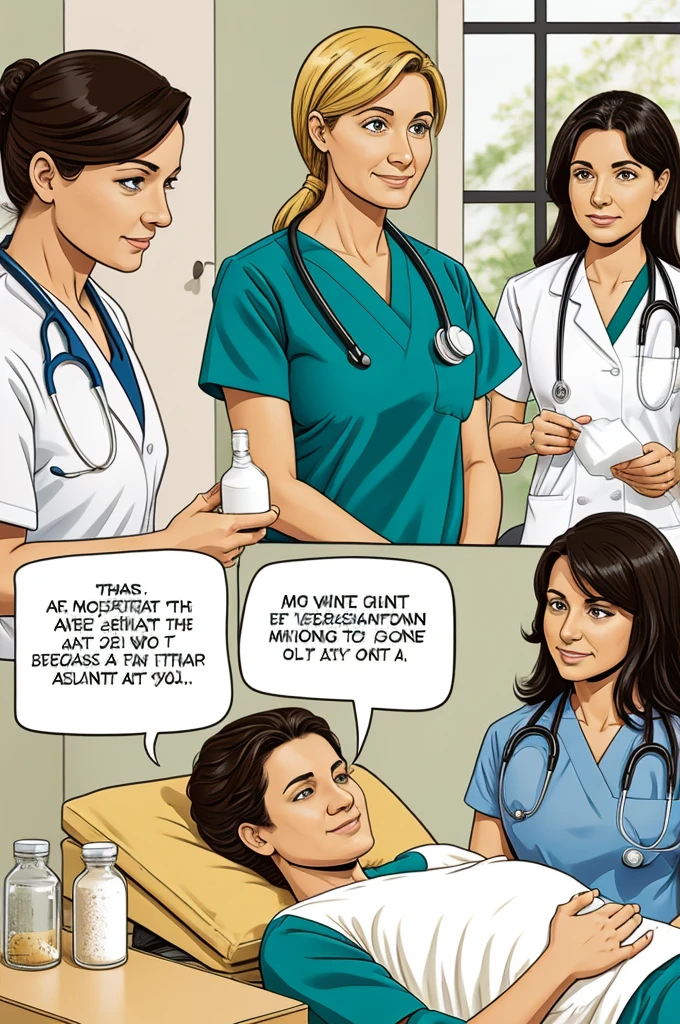 Comic of the naturopathic nursing method