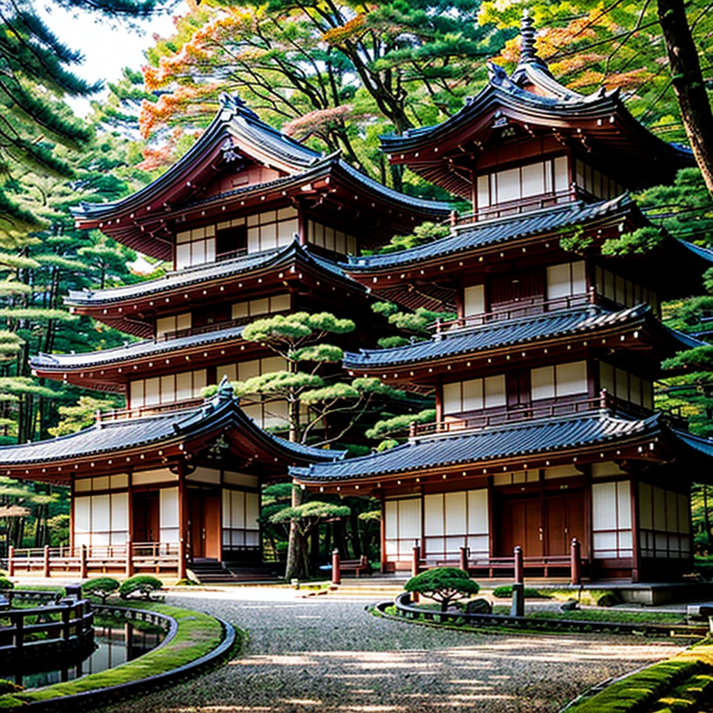 Japanese mansion, forst, natta, spiritual city