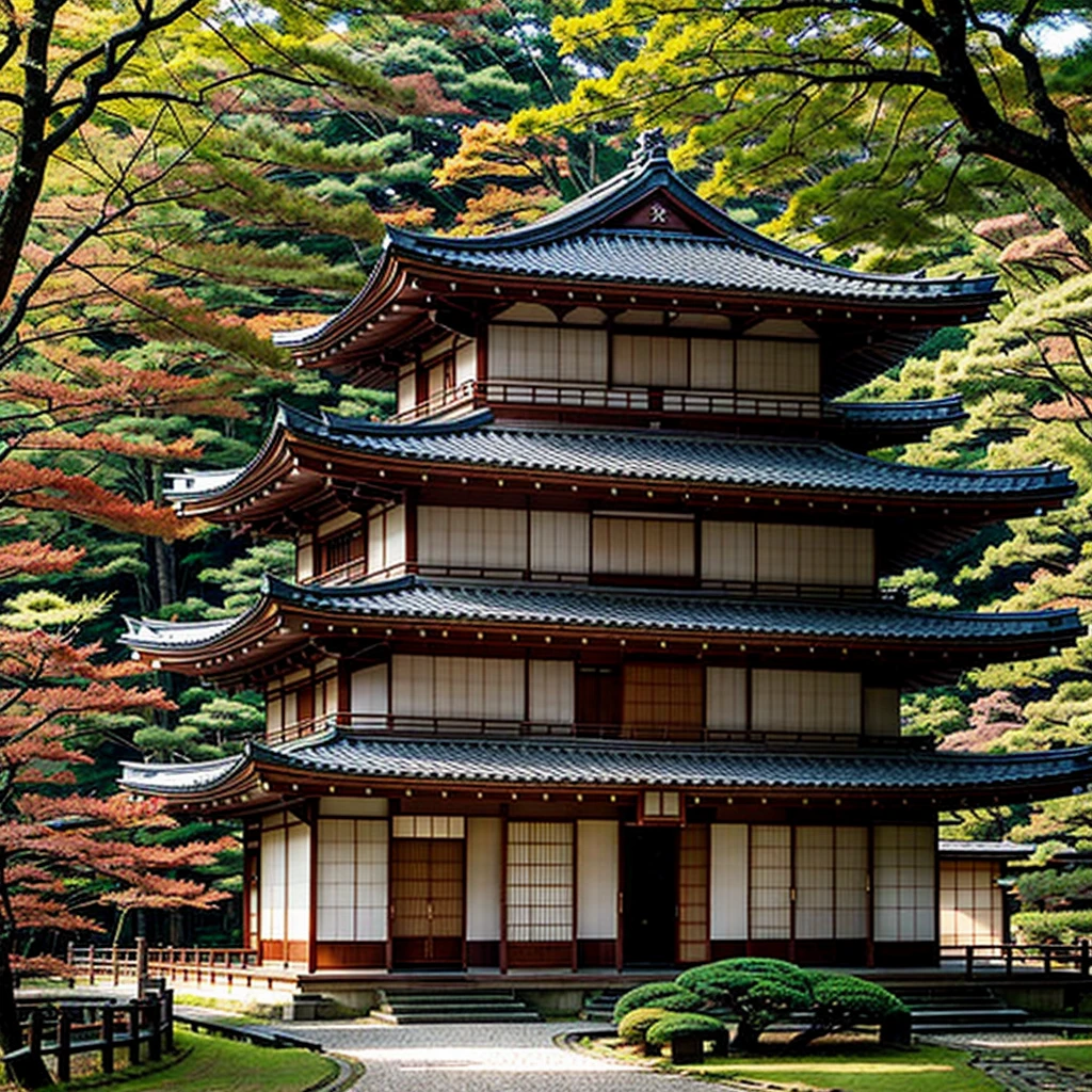 Japanese mansion, forst, natta, spiritual city